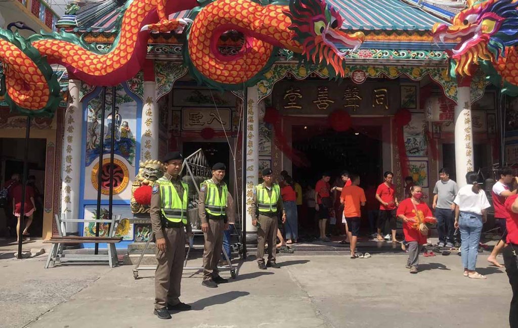 ตำรวจาท่องเที่ยวหาดใหญ่ ลงพื้นที่อำนวยความสะดวกวันตรุษจีน